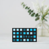 ドラム(モダンな正方形) 名刺 (スタンド正面)
