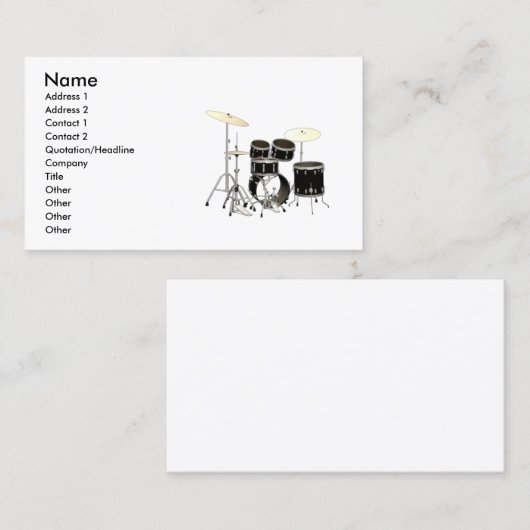 ドラム 名刺 (正面/裏面)