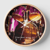 ドラム、屋外ジャムアクリル壁時計 壁時計 (正面)