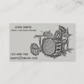 ドラム/打楽器の先生 名刺 (正面)