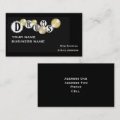 ドラム-音楽業界カード 名刺 (正面/裏面)