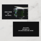 ドラム、音楽、レッスン用名刺 名刺 (正面/裏面)