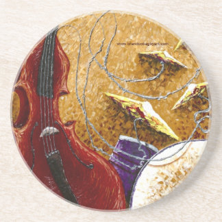 ドラム「n」低音の飲み物のコースター コースター