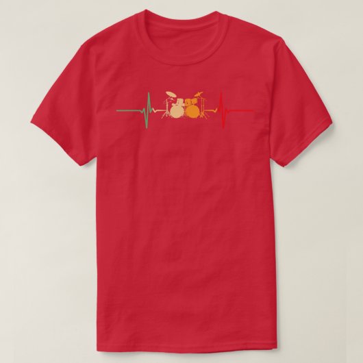 ドラム Tシャツ (デザイン正面)