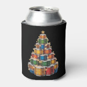 ドラム Xmas クリスマスツリー ドラマー 缶クーラー (缶正面)