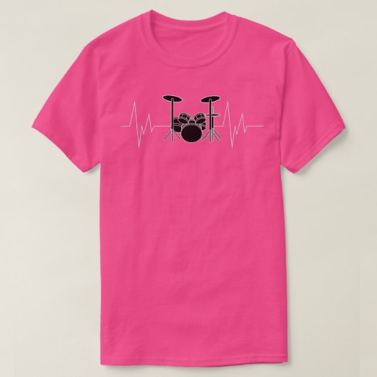 ドラムHeartbeatTShirt 1 Tシャツ (デザイン正面)