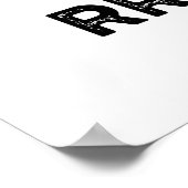 ドラムRLLRLLドラマーおもしろいプンを作る ポスター (角)