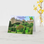 ドラモエレガントンドクラン城公園クリスマスH カード (黄色い花)