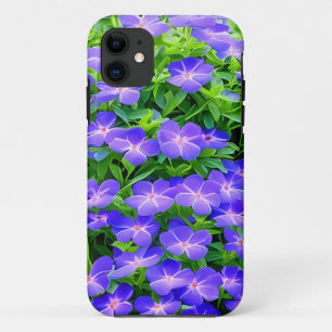 ドラモンドのクレマティス – かわいい小さな青い花 iPhone 11 ケース