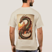 『ドラヤガンのマーク：神秘的な謎のティー』 Tシャツ (裏面)