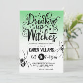 ドランクアップ ウィッチーズ ハロウィン バチェロレッテパーティー 招待状 (スタンド正面)