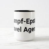 ドランプエプスタイン旅行代理店ハンカメルアルツンクハウス ツートーンマグカップ (中央)