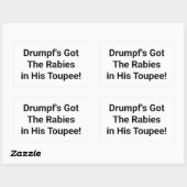 ドランプズザラビ得ーズハンカマーアルチュンクハウス漫画 長方形シール (シート)