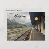 ドラヴォグラード駅スロベニア ポストカード (正面/裏面)