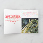 – ドラ中国のゴンブラック!ハッピーバースデー! カード (内部)