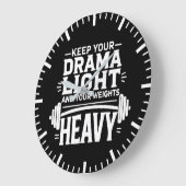 ドラ保マの明るさと重さが重い ラージ壁時計 (傾斜)