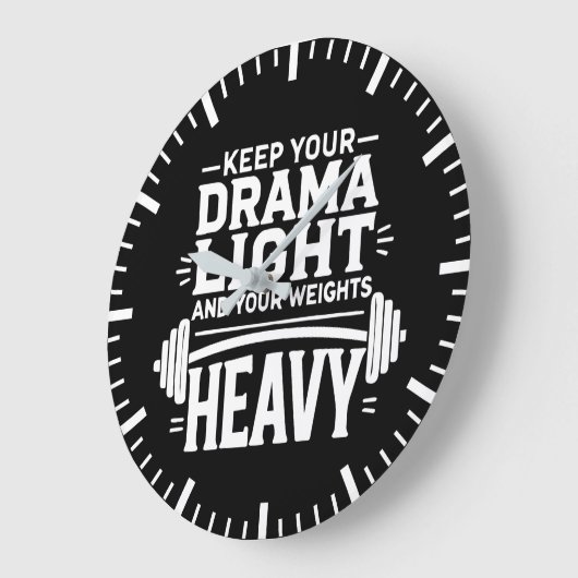 ドラ保マの明るさと重さが重い ラージ壁時計 (傾斜)