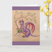 ドラ読ゴンのグリーティングカード カード (黄色い花)