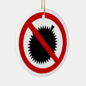 ドリアンのトロピカル・フルーツの⚠のタイの印の⚠無し セラミックオーナメント (右)