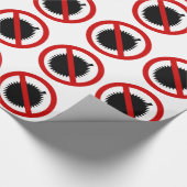 ドリアンのトロピカル・フルーツの⚠のタイの印の⚠無し ラッピングペーパー (角)