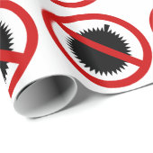 ドリアンのトロピカル・フルーツの⚠のタイの印の⚠無し ラッピングペーパー (ロールコーナー)