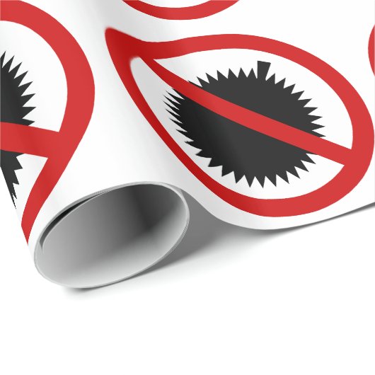 ドリアンのトロピカル・フルーツの⚠のタイの印の⚠無し ラッピングペーパー (ロールコーナー)