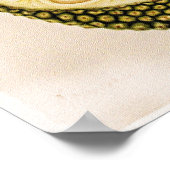 ドリアンの果実と葉 ポスター (角)