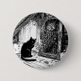 ドリアンの猫の写真が迫る 缶バッジ