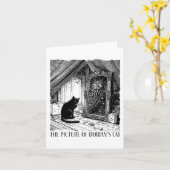 ドリアンの猫の肖像 カード (黄色い花)