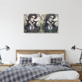 ドリアン・グレイ・ゴシックファインアートのポートレート キャンバスプリント (インサイチュ (寝室))