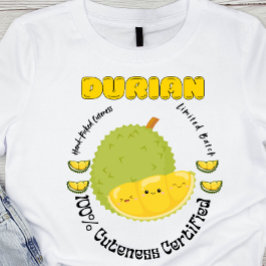 ドリアン 手摘み フルーツ ラベル Tシャツ