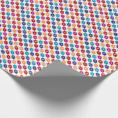 ドリカラフルデル:ハヌカのユダヤ教の祝日 ラッピングペーパー (角)