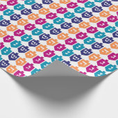 ドリカラフルデル:ハヌカのユダヤ教の祝日 ラッピングペーパー (角)