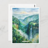 ドリゴ国立公園ウォーター絵画カラー ポストカード (正面/裏面)