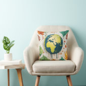 ドリスタイリッシュップの中で地球の球体 クッション (椅子)