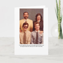 ドリス妻と母グリーティングカード