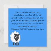 ドリス 招待状 (裏面)