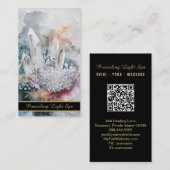 *~*ドリッアートプクリスタルAP90金ゴールドレインボーQR 名刺 (正面/裏面)