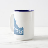 ドリッグスアイダホ木目 ツートーンマグカップ (正面左)