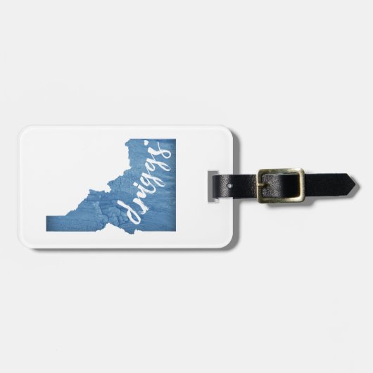 ドリッグスアイダホ木目 ラゲッジタグ (正面横)