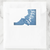 ドリッグスアイダホ木目 長方形シール (バッグ)