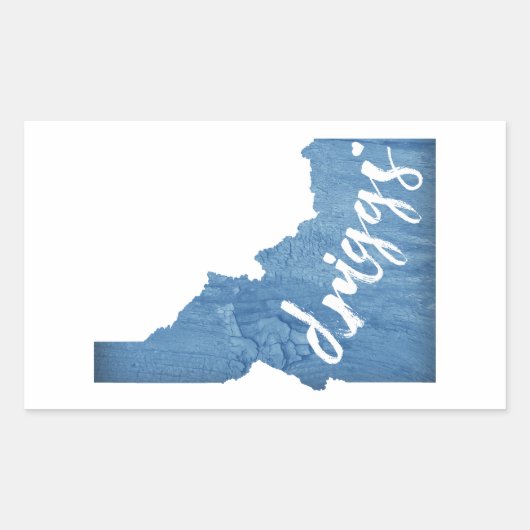 ドリッグスアイダホ木目 長方形シール (正面)