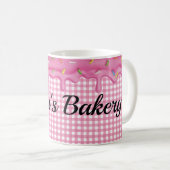 ドリッピングつや消しオンジンガム コーヒーマグカップ (正面右)