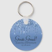 ドリッピングアイスブルーグリッター |グラム卒業 キーホルダー (裏面)