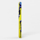 ドリッピングイエローパープルブルーブラック鮮やかな抽象芸術 Case-Mate iPhoneケース (裏面/右)