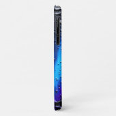 ドリッピングイエローパープルブルーブラック鮮やかな抽象芸術 Case-Mate iPhoneケース (裏面/左)