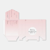 ドリッピンググリッタースイート16ピンクトレンディー16thパーティー フェイバーボックス (折り畳みなし)