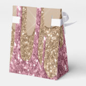 ドリッピンググリッターバラピンク金ゴールド女の子ありがとう フェイバーボックス (裏面サイド)