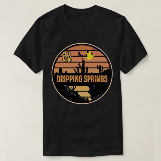 ドリッピングスプリングス, アリゾナ Tシャツ (デザイン正面)