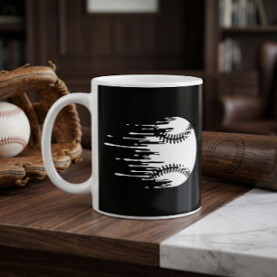 ドリッピングベースボールデザイン 大胆なスポーツファンのために コーヒーマグカップ
